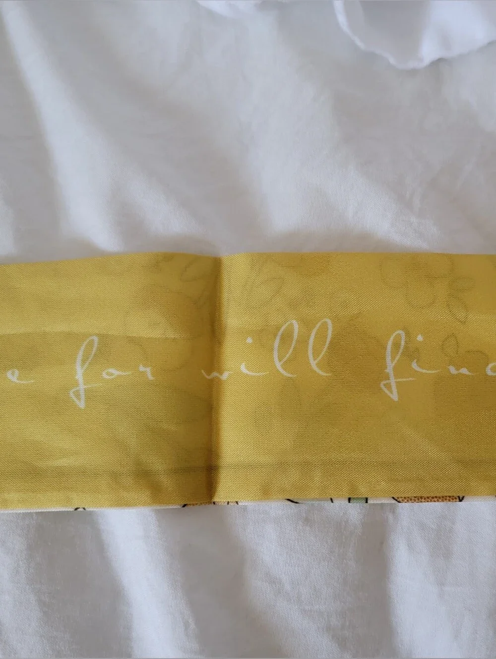 Mustard and Cream Scarf